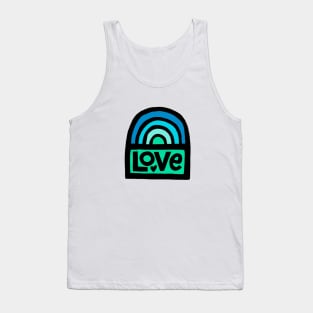 Love Rainbow (green) Tank Top